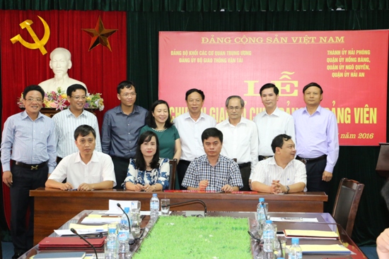 Đảng bộ Bộ GTVT tiếp nhận 3 tổ chức Đảng từ Thành ủy Hải Phòng